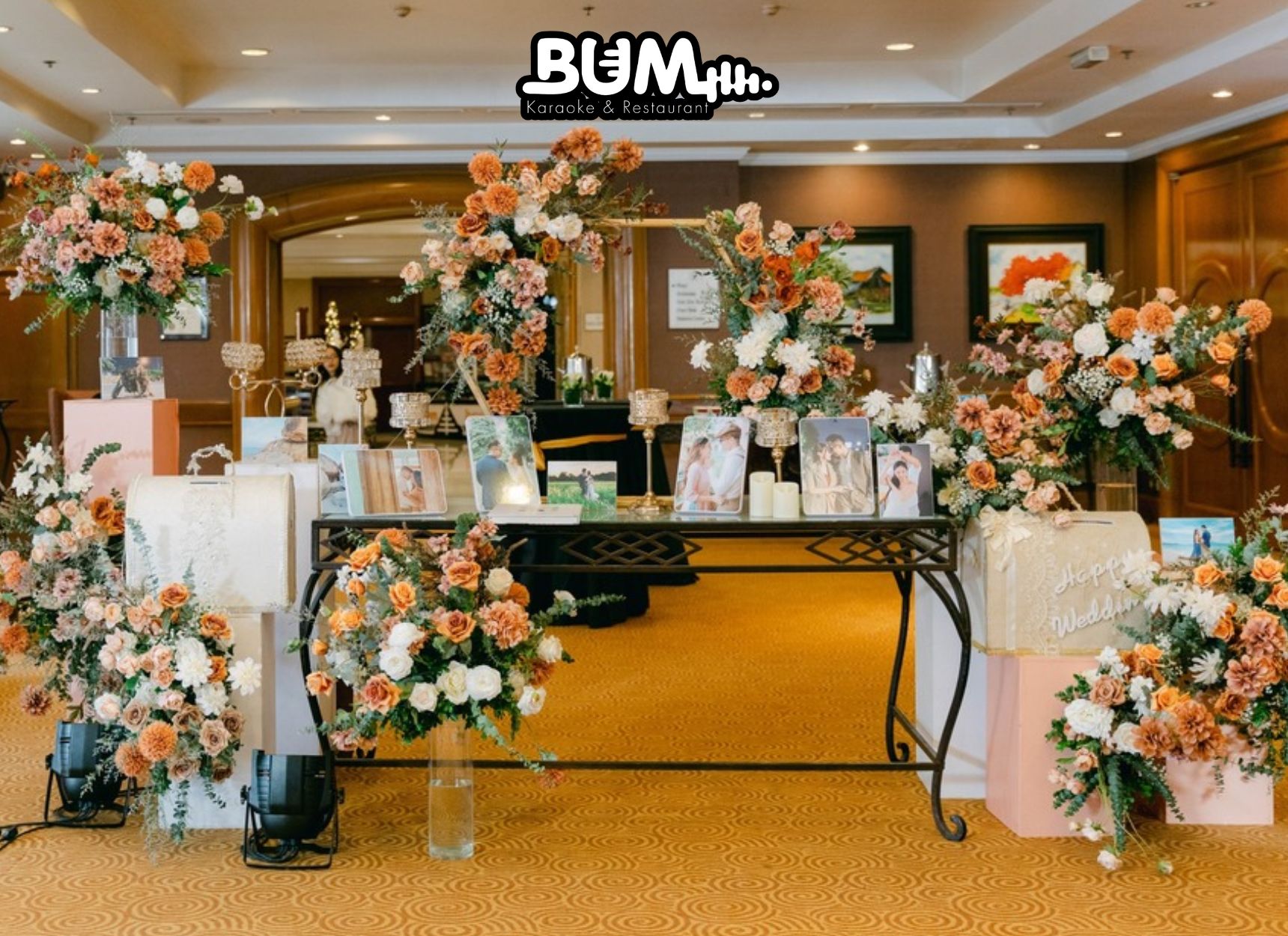Gợi ý trang trí bàn gallery cho đám cưới